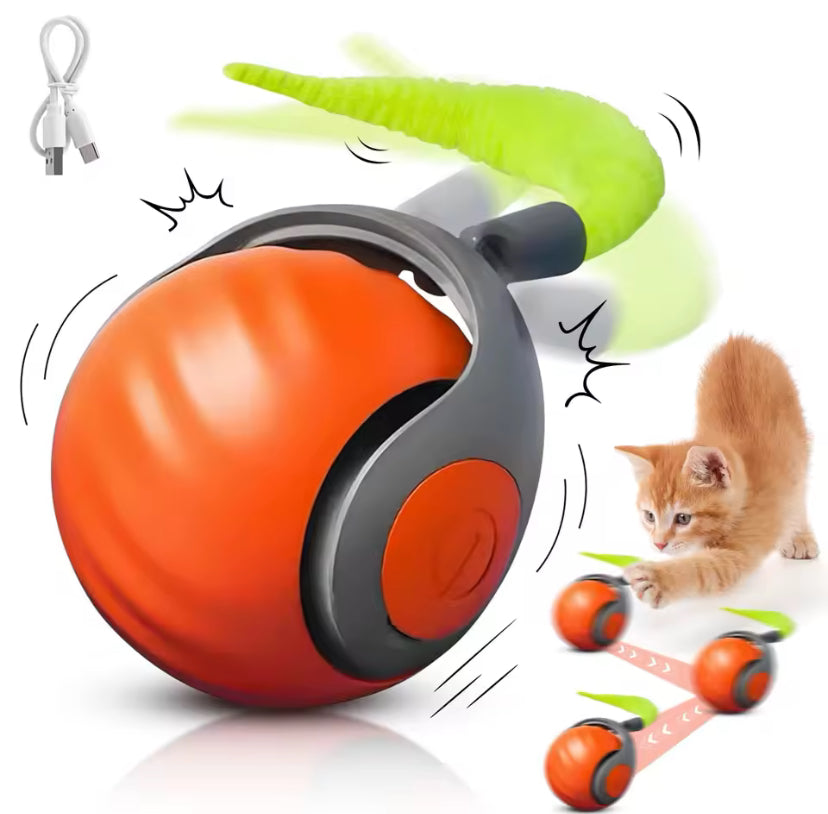 NewSpeedy Tail 2.0 Interactive Cat Toy – Smart Rolling Ball with Fast Tail