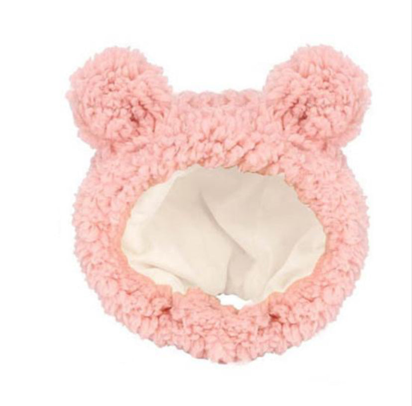 Brown Fun Bear Hats for Cats