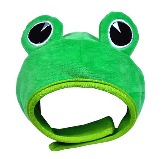 Green Fun Frog Hat for Cats