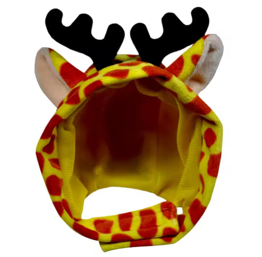 Yellow Fun Giraffe Hat for cats