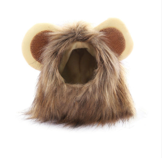 Cute Fun Lion Hat/Wig for Cats