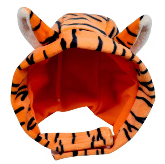 Orange Fun Tiger Hat for Cats