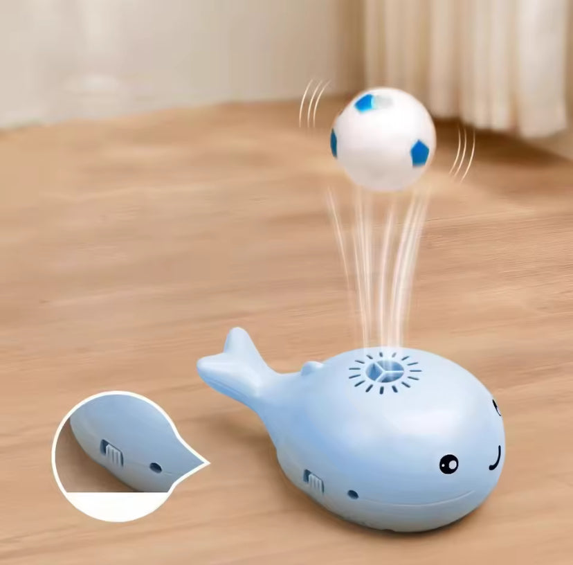 Electric Whale Cat Toy with Floating Ball – Interactive USB Rechargeable Pet Teaser for Indoor Cats