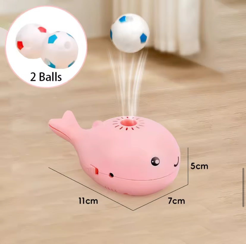Electric Whale Cat Toy with Floating Ball – Interactive USB Rechargeable Pet Teaser for Indoor Cats