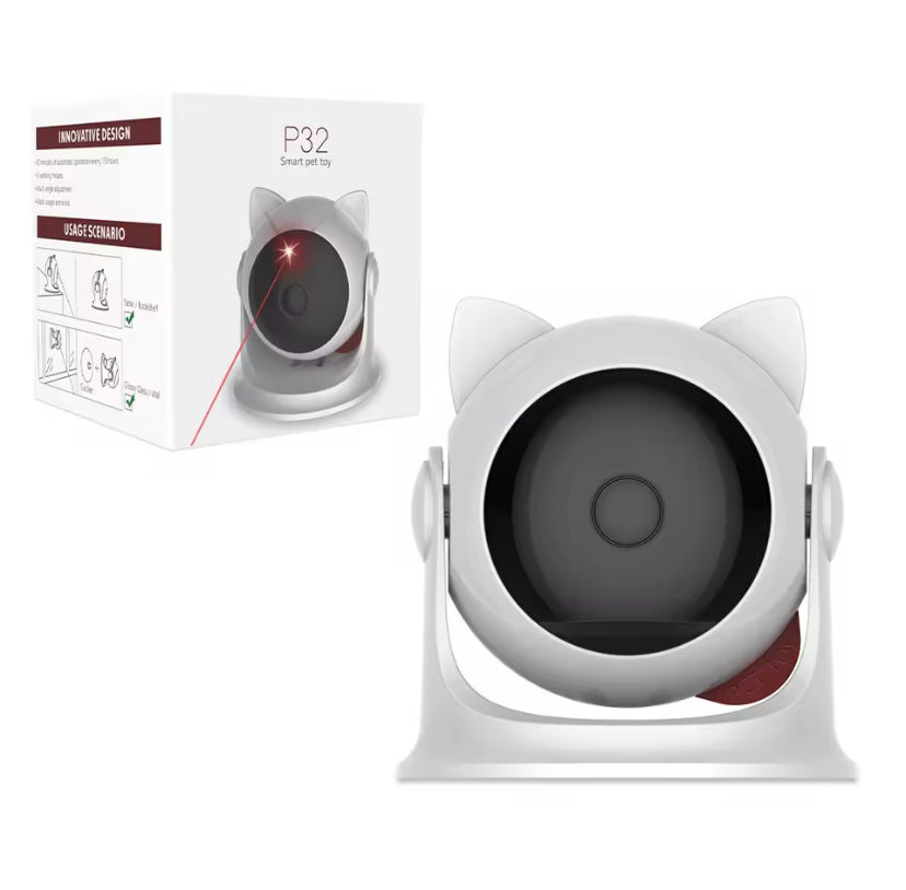 Automatic Rechargeable Laser Cat Toy – Random Motion Interactive Pet Toy for Cats, Kittens