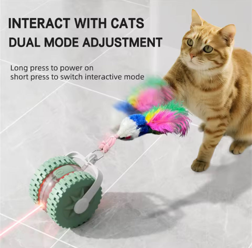 Automatic Laser Cat Toy Wheel – Smart Interactive Rolling Ball for Active Play and Boredom Relief
