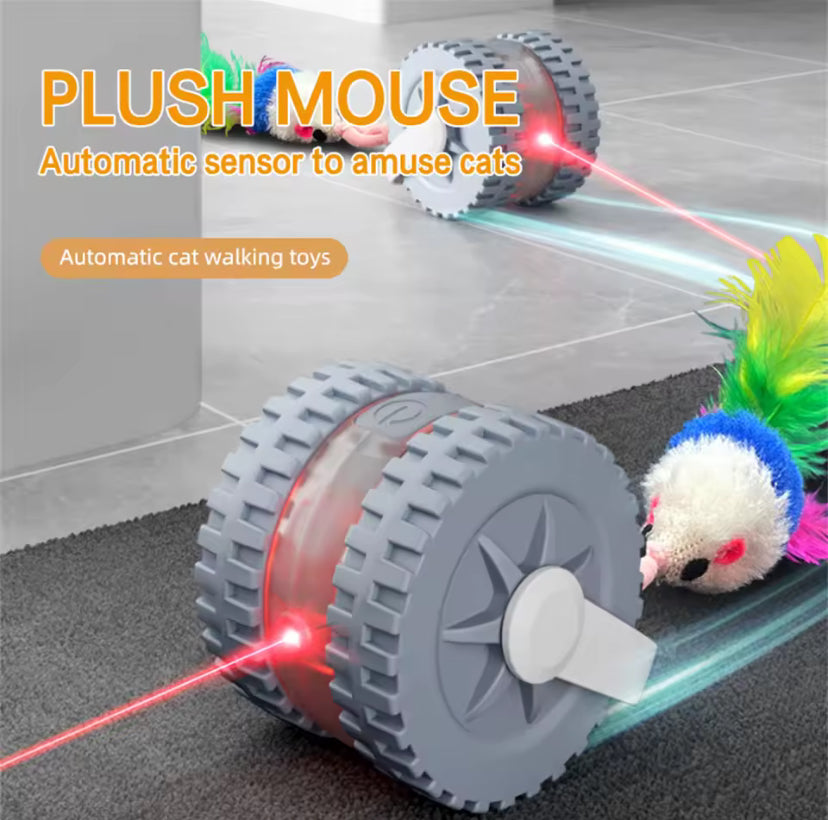Automatic Laser Cat Toy Wheel – Smart Interactive Rolling Ball for Active Play and Boredom Relief