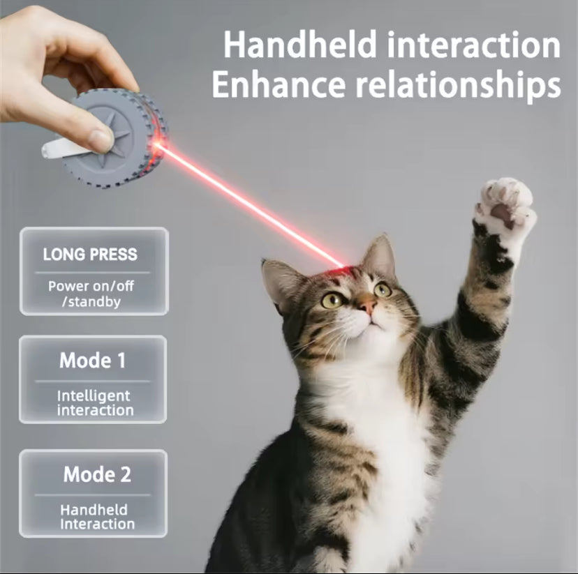 Automatic Laser Cat Toy Wheel – Smart Interactive Rolling Ball for Active Play and Boredom Relief