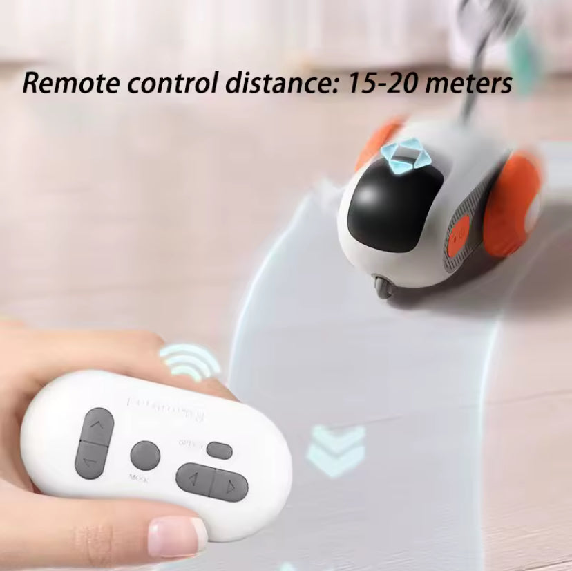 Smart Interactive Remote Control Cat Toy Car – Automatic Motion, Rechargeable Kitten Training Game