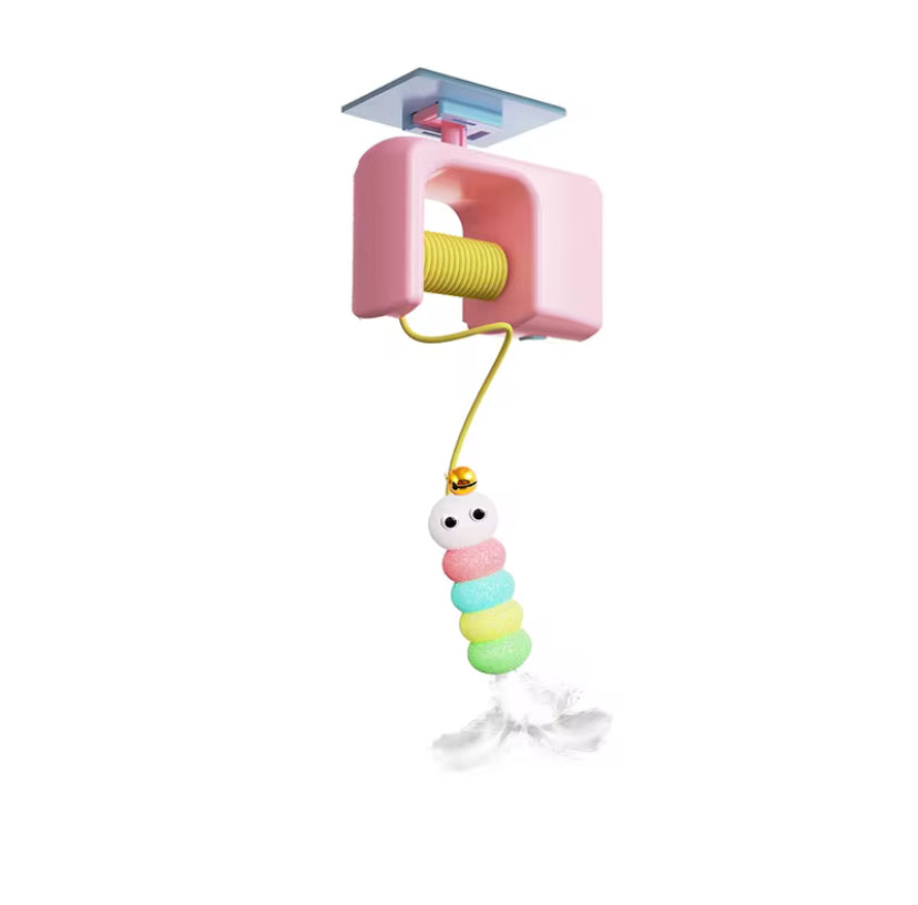 Electric Lifting Cat Yo-Yo Toy – Interactive Hanging Door Toy with Moving Ball for Active Indoor Cats
