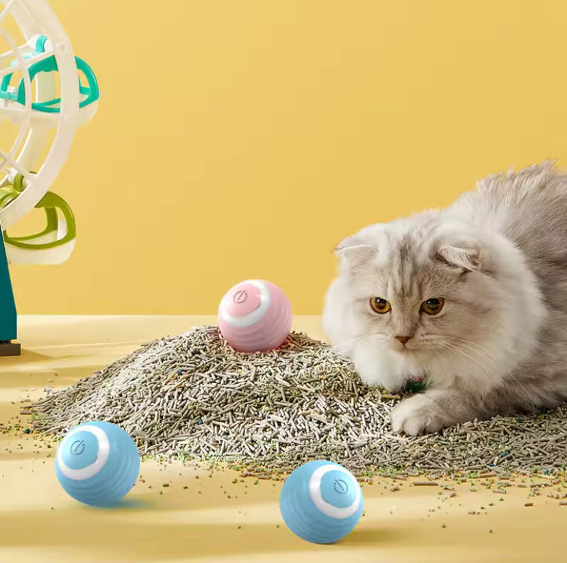 Automatic Rolling Cat Ball – Smart Interactive Electronic Toy for Indoor Cats