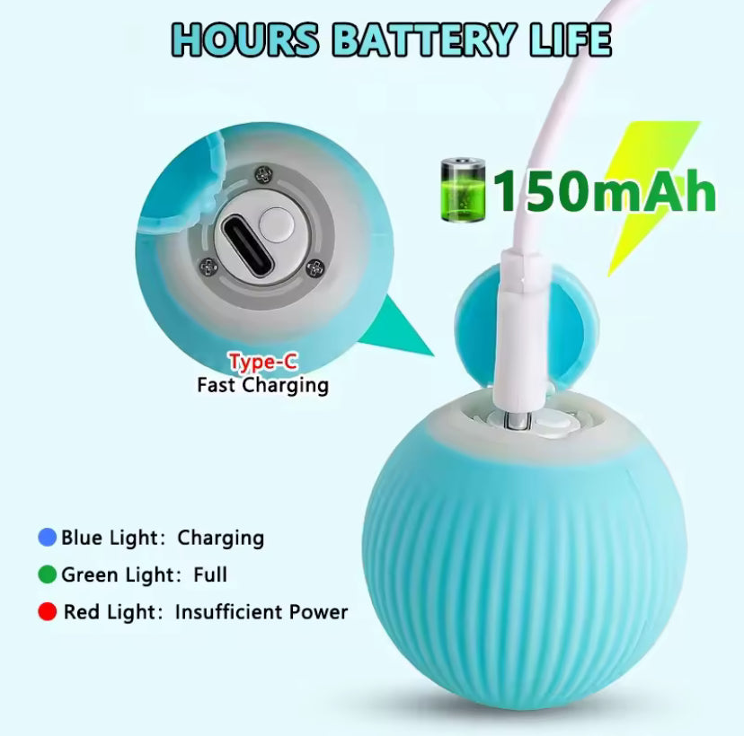 Automatic Rolling Cat Ball – Smart Interactive Electronic Toy for Indoor Cats