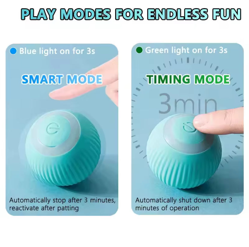 Automatic Rolling Cat Ball – Smart Interactive Electronic Toy for Indoor Cats