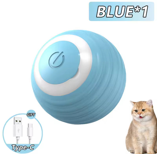Automatic Rolling Cat Ball – Smart Interactive Electronic Toy for Indoor Cats